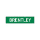 Brentley Street Sign Children Name Room Plate