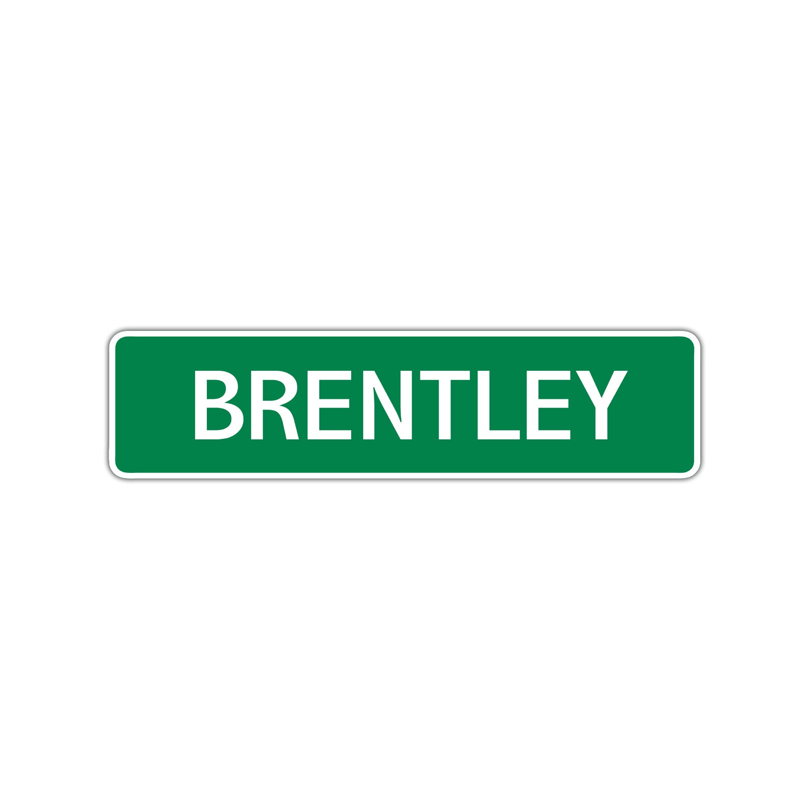 Brentley Street Sign Children Name Room Plate