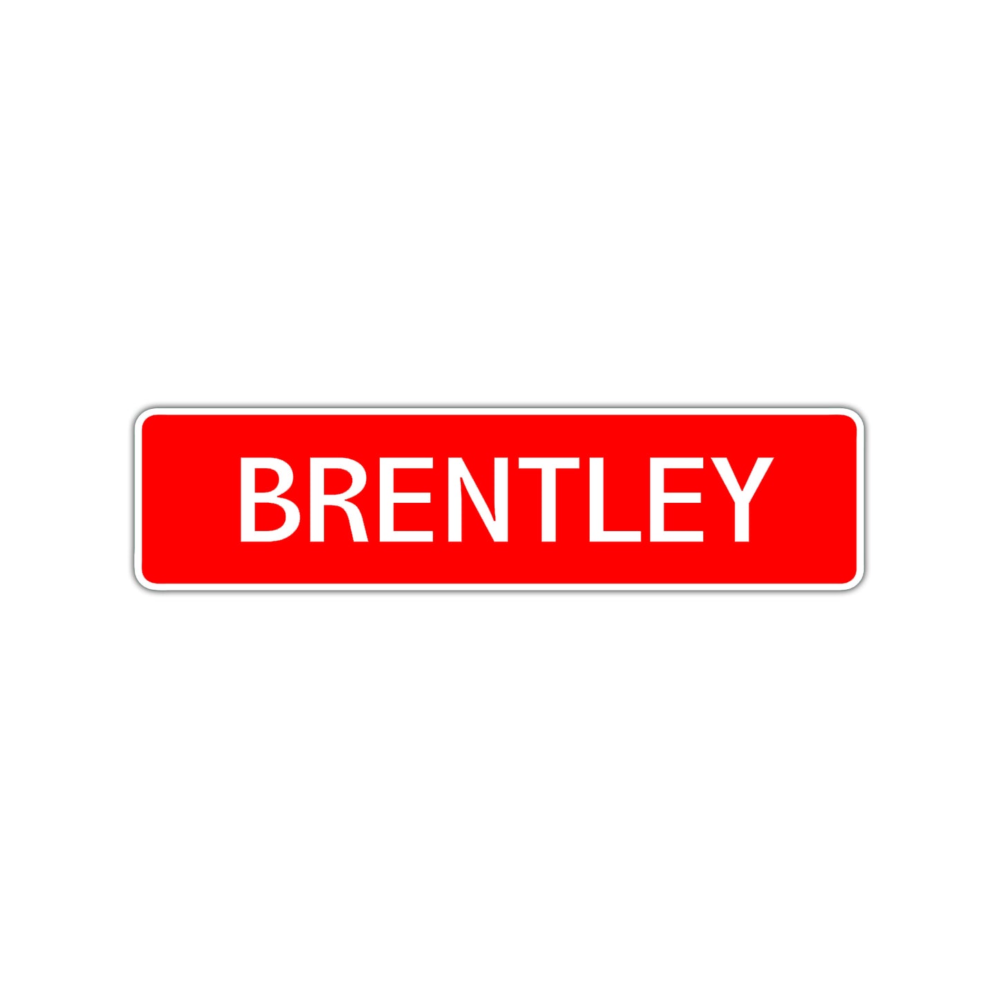 Brentley Street Sign Children Name Room Plate
