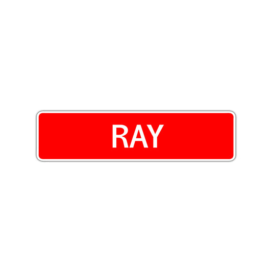 Ray Street Sign Children Name Room Plate