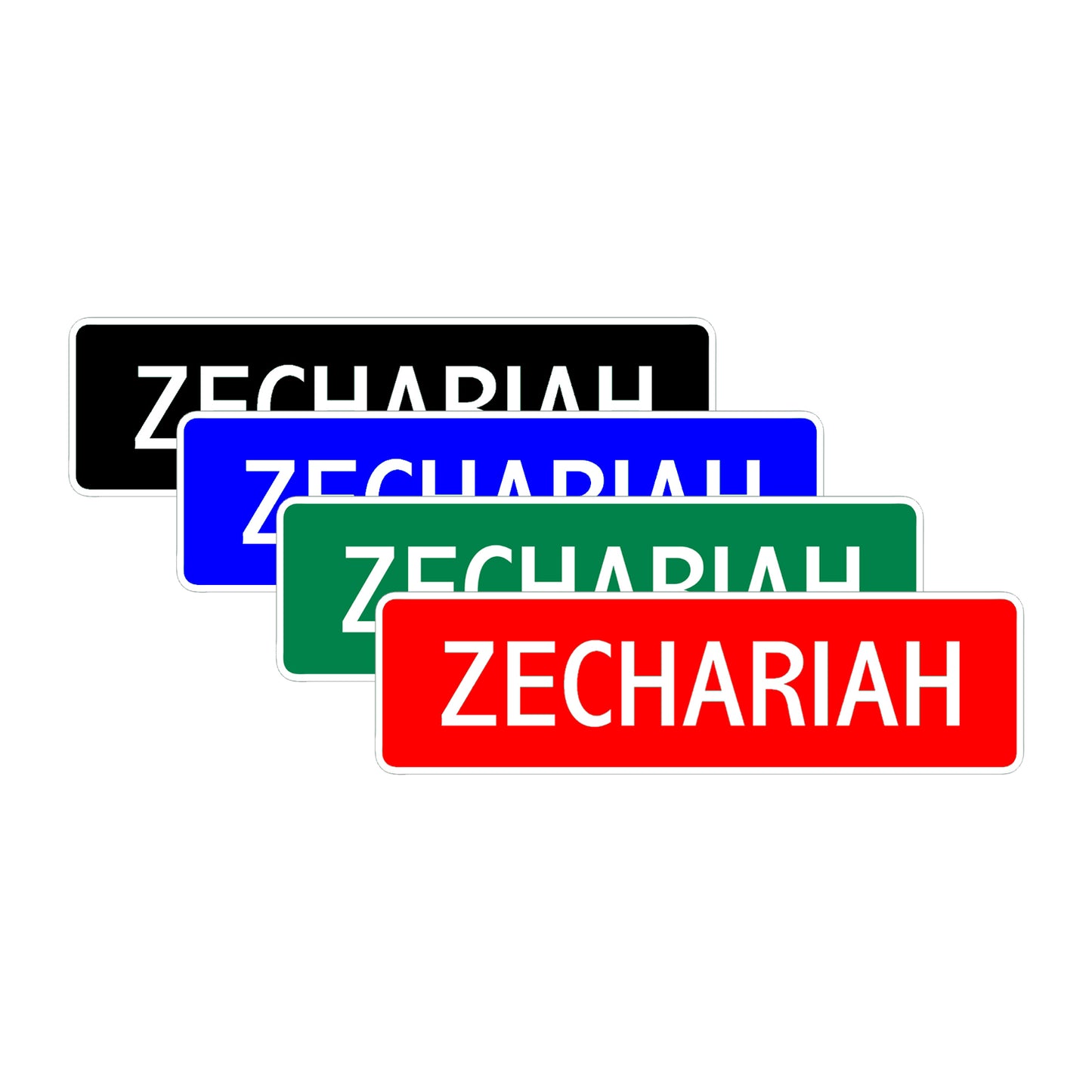  Zechariah Street Sign Children Name Room Plate