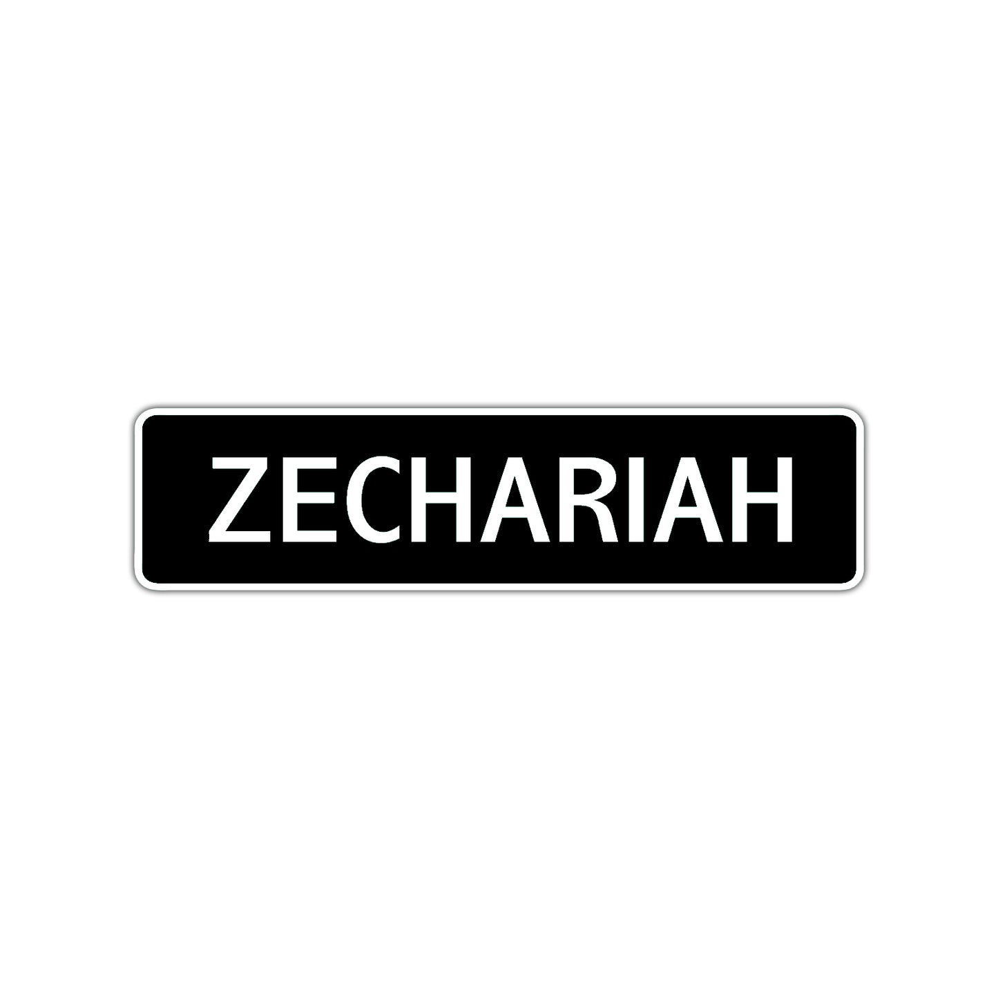  Zechariah Street Sign Children Name Room Plate