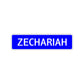  Zechariah Street Sign Children Name Room Plate