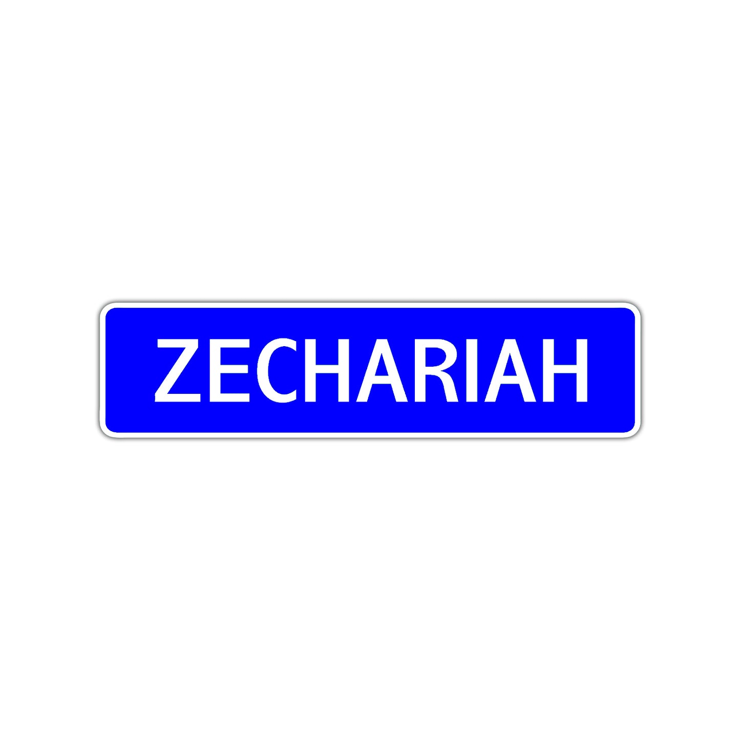  Zechariah Street Sign Children Name Room Plate
