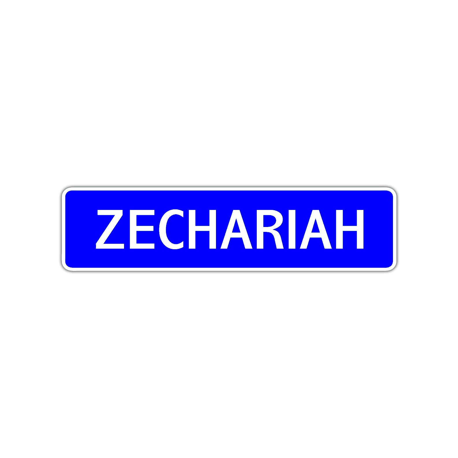  Zechariah Street Sign Children Name Room Plate