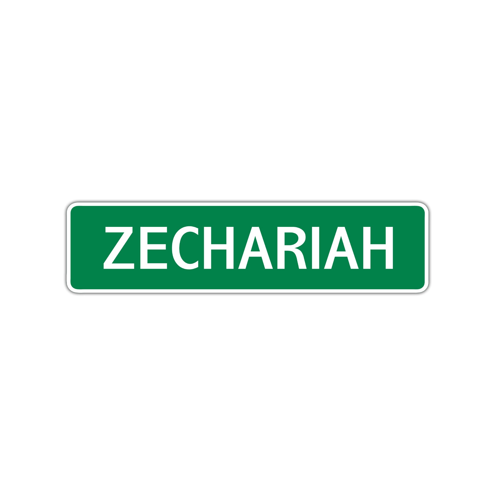  Zechariah Street Sign Children Name Room Plate