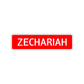  Zechariah Street Sign Children Name Room Plate