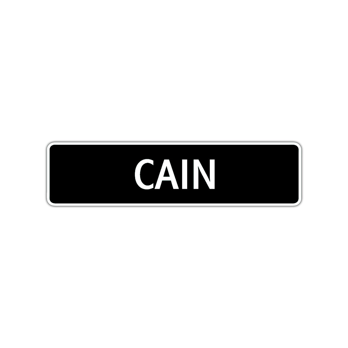 Cain Street Sign Children Name Room Plate