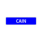 Cain Street Sign Children Name Room Plate