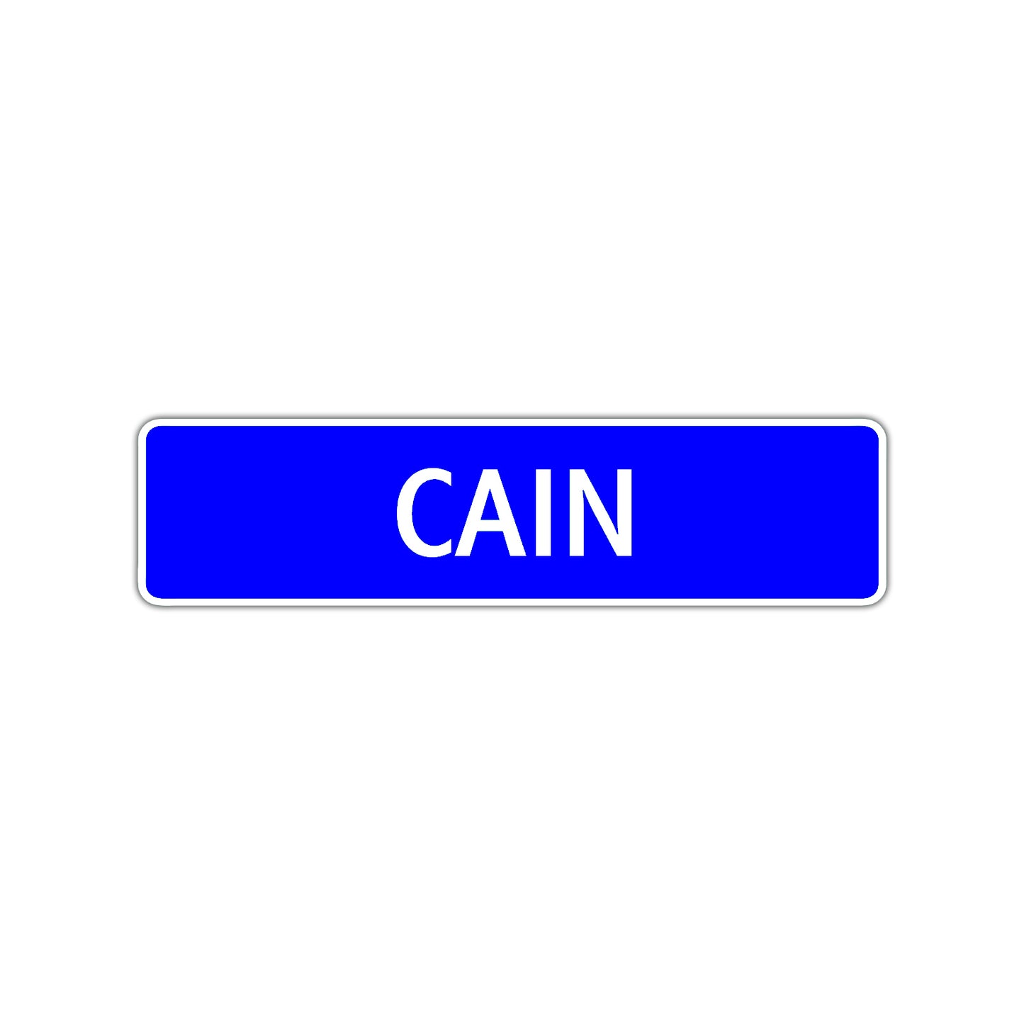 Cain Street Sign Children Name Room Plate