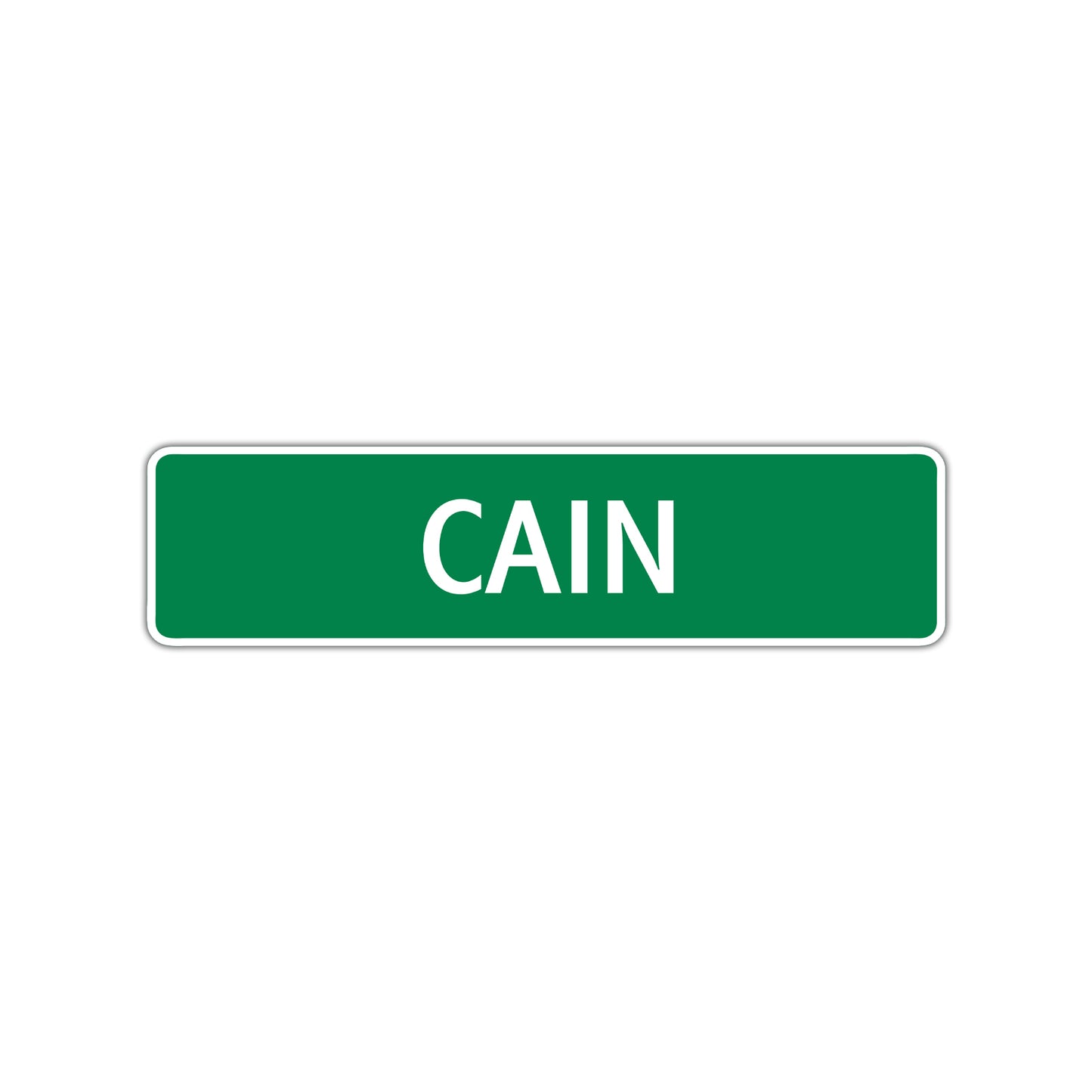 Cain Street Sign Children Name Room Plate