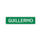 Guillermo Street Sign Children Name Room Plate
