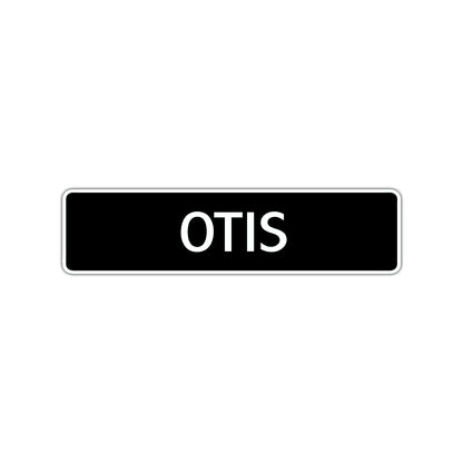 Otis Street Sign Children Name Room Plate