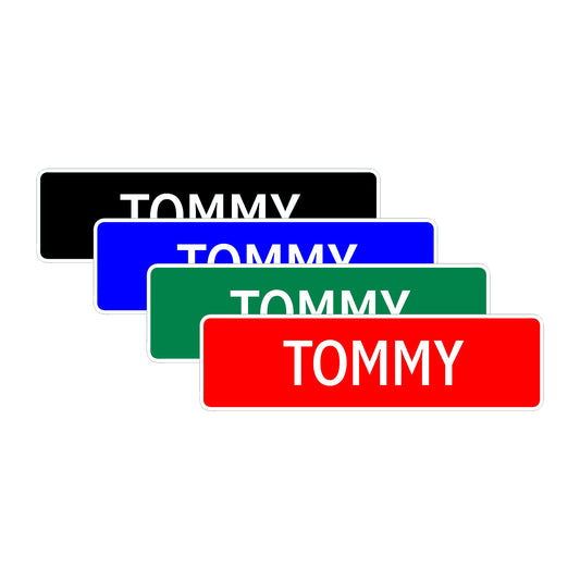 Tommy Street Sign Children Name Room Plate