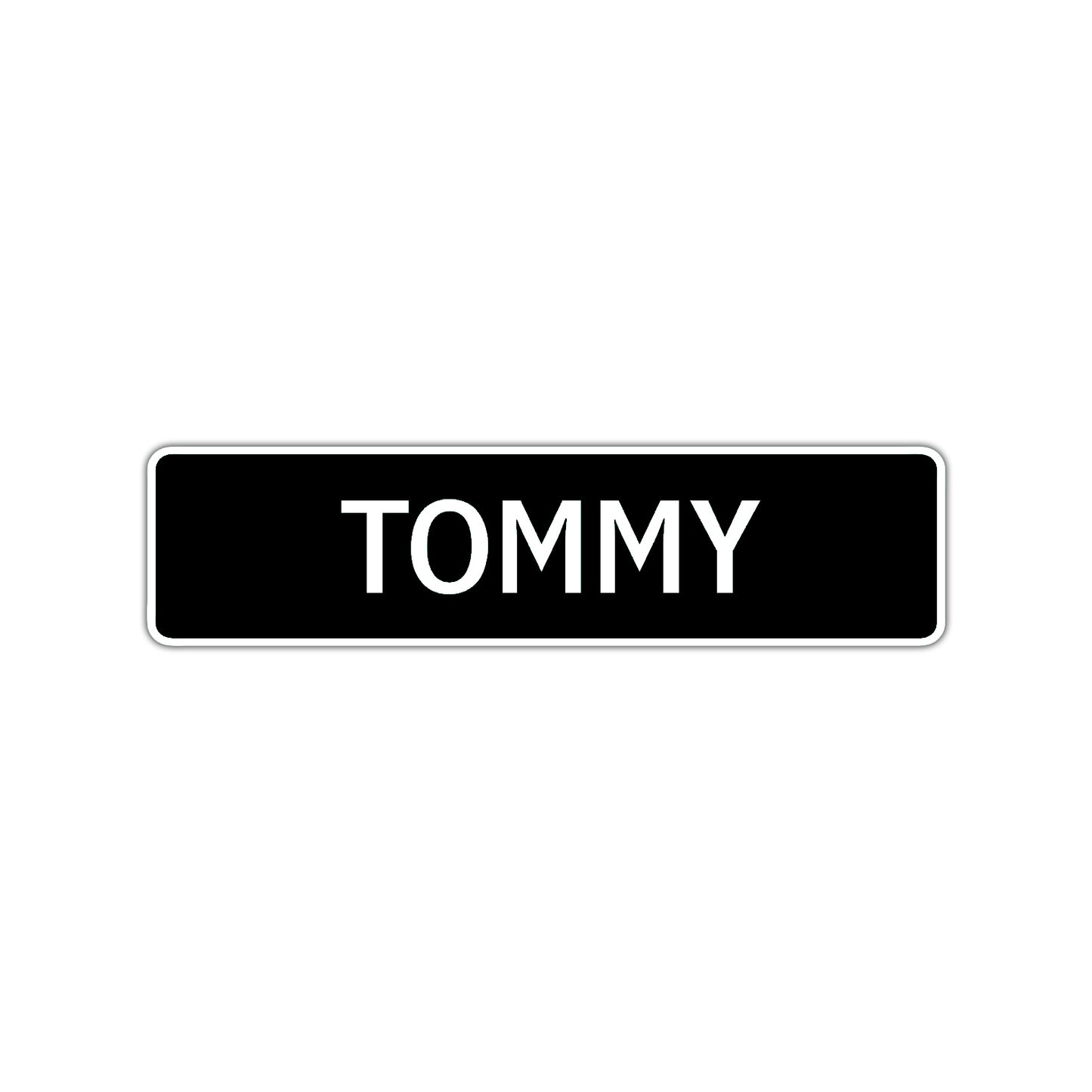 Tommy Street Sign Children Name Room Plate