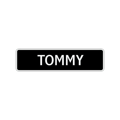 Tommy Street Sign Children Name Room Plate