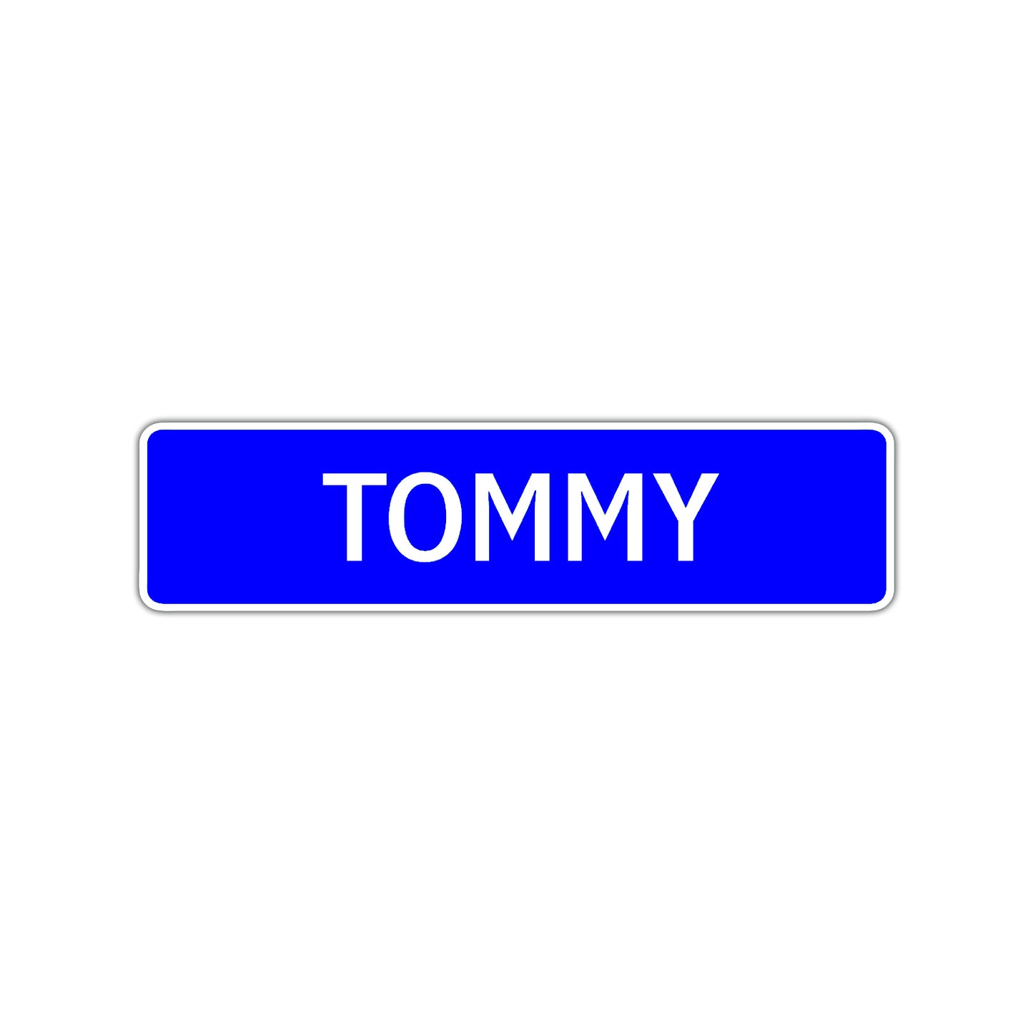 Tommy Street Sign Children Name Room Plate