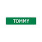 Tommy Street Sign Children Name Room Plate