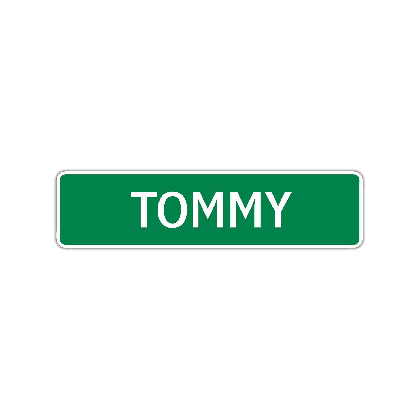 Tommy Street Sign Children Name Room Plate