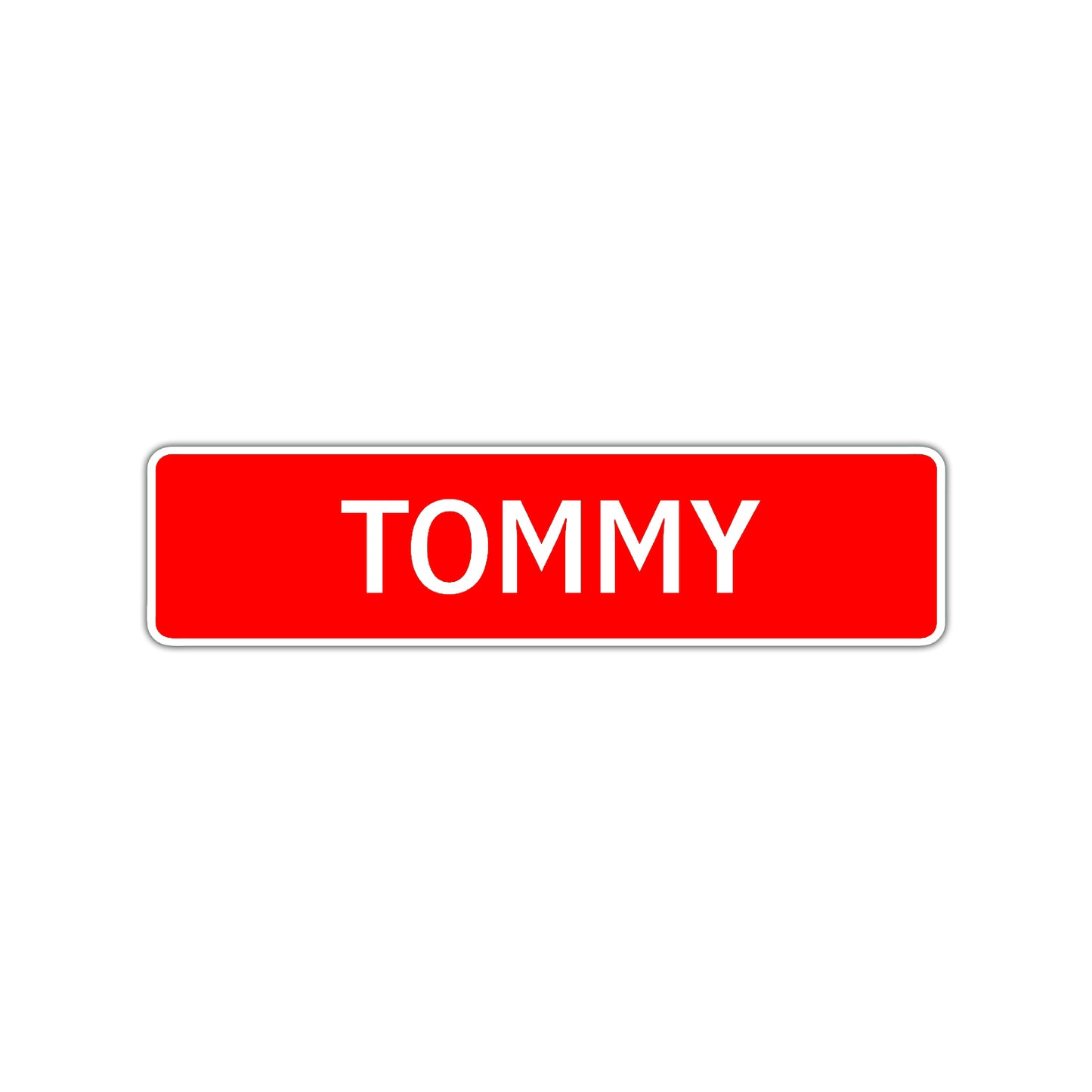 Tommy Street Sign Children Name Room Plate