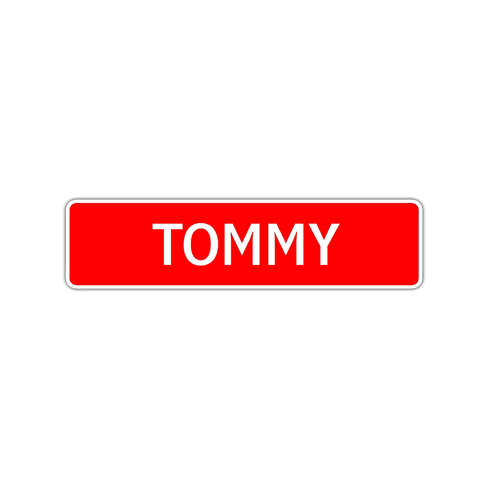 Tommy Street Sign Children Name Room Plate