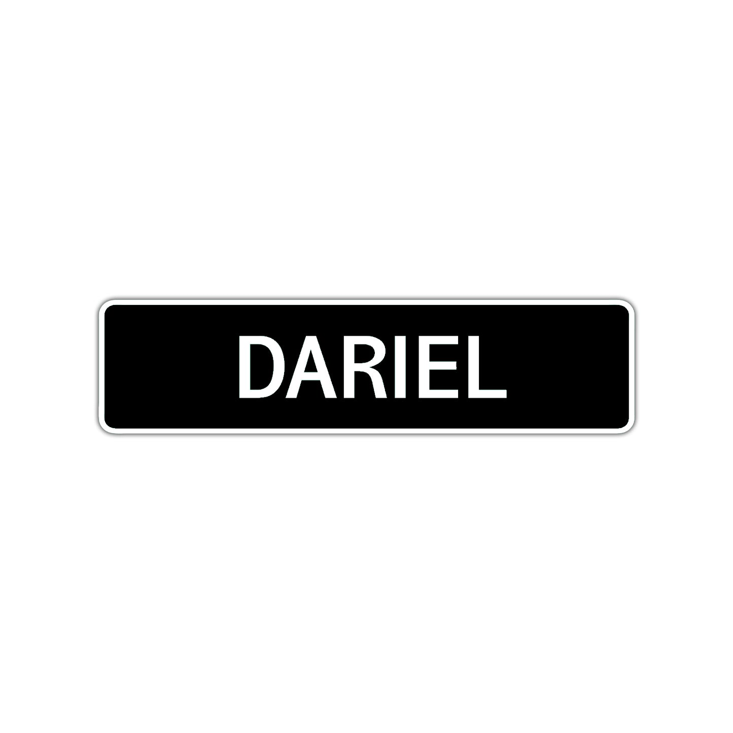 Dariel Street Sign Children Name Room Plate