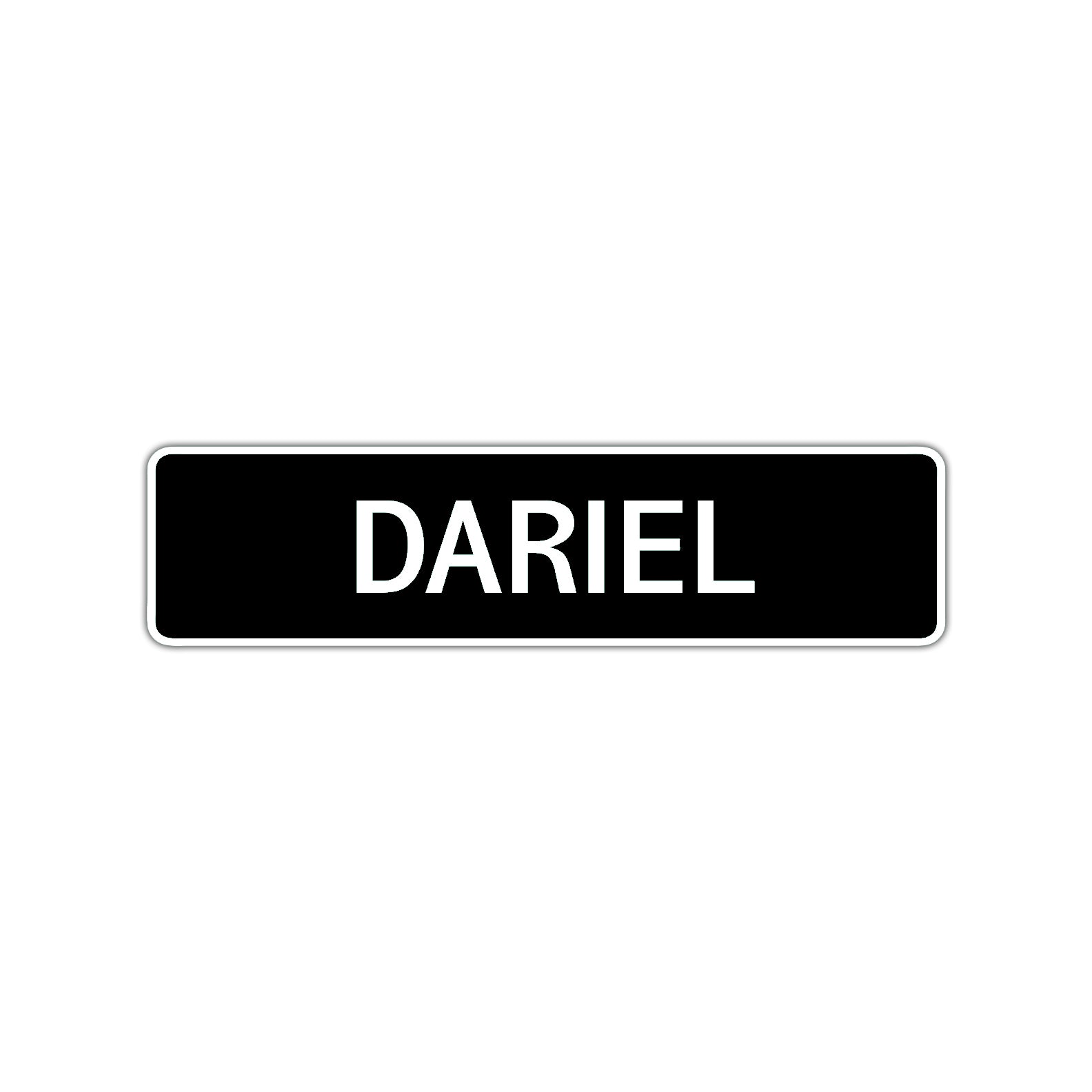 Dariel Street Sign Children Name Room Plate