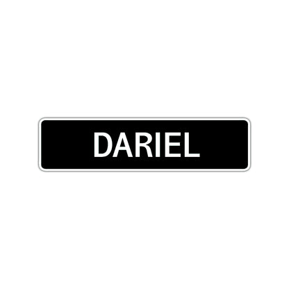 Dariel Street Sign Children Name Room Plate