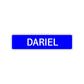 Dariel Street Sign Children Name Room Plate