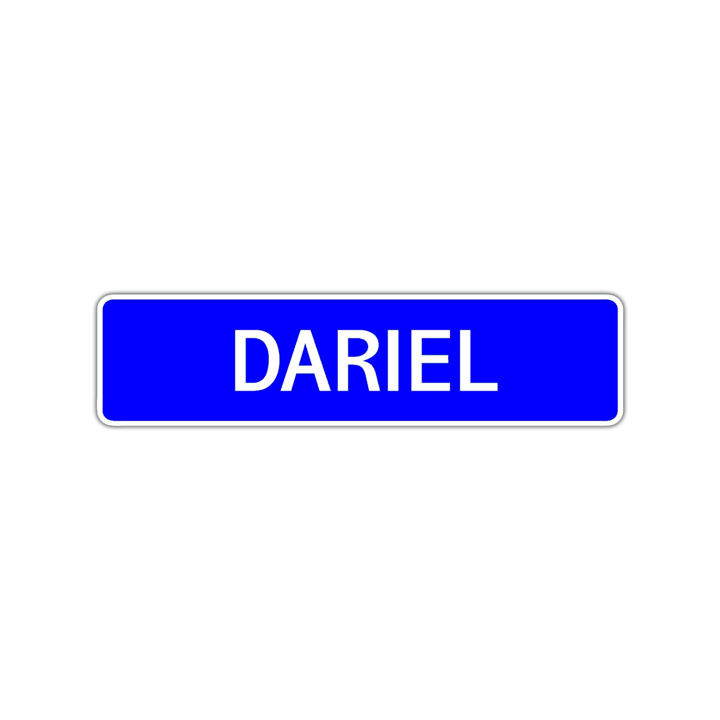 Dariel Street Sign Children Name Room Plate