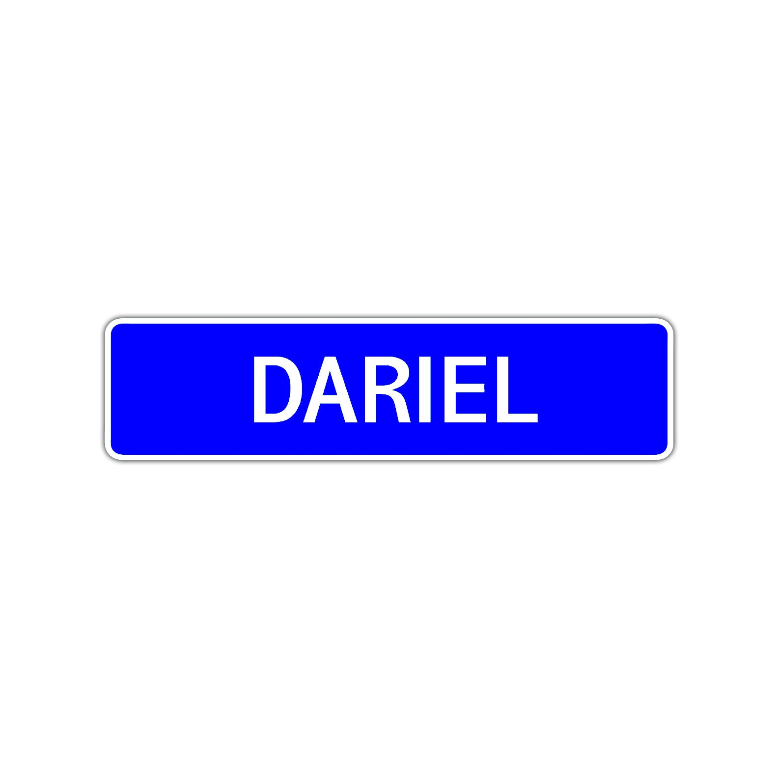 Dariel Street Sign Children Name Room Plate