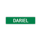 Dariel Street Sign Children Name Room Plate