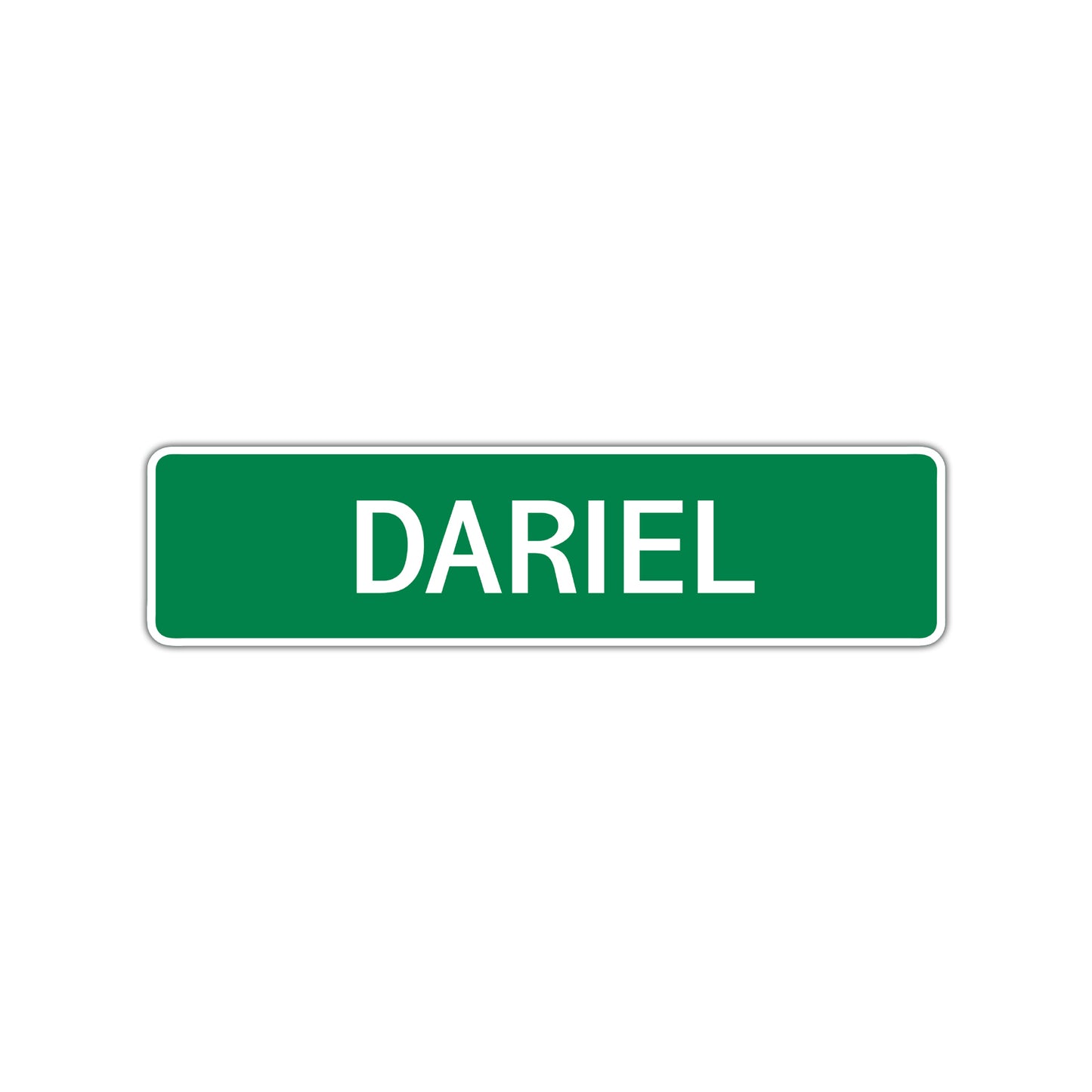 Dariel Street Sign Children Name Room Plate