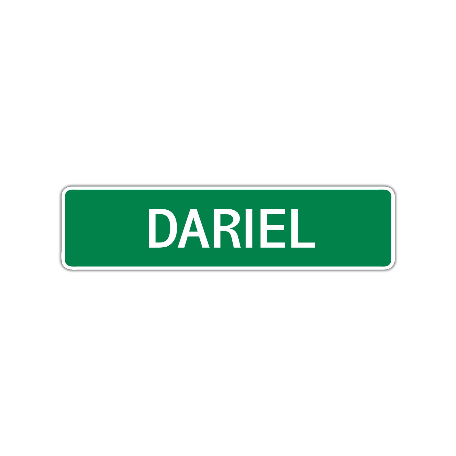 Dariel Street Sign Children Name Room Plate