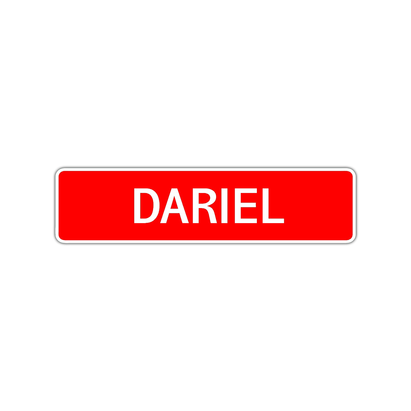 Dariel Street Sign Children Name Room Plate