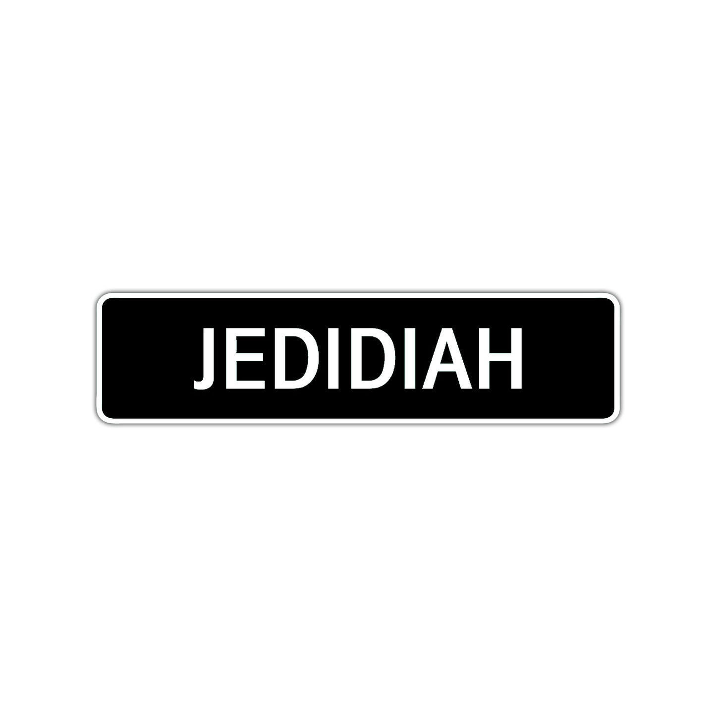 Jedidiah Street Sign Children Name Room Plate