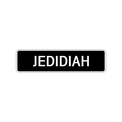 Jedidiah Street Sign Children Name Room Plate