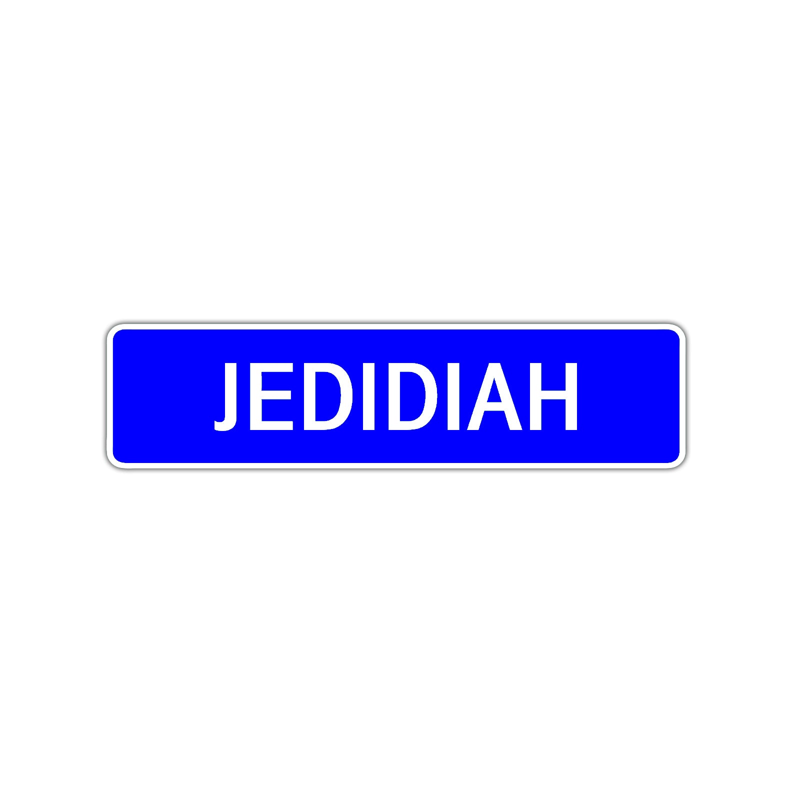 Jedidiah Street Sign Children Name Room Plate