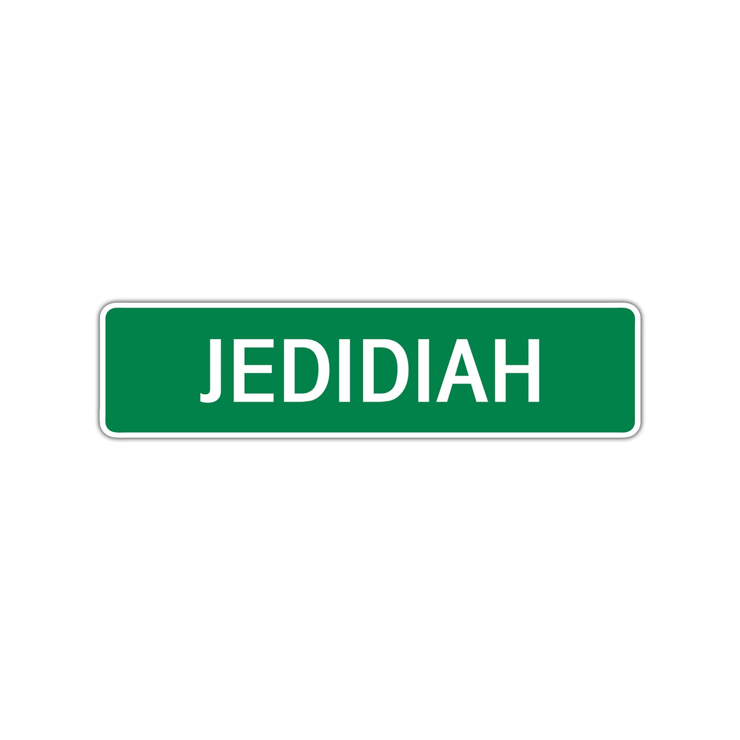 Jedidiah Street Sign Children Name Room Plate