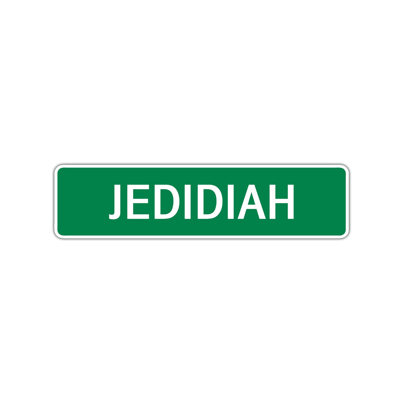 Jedidiah Street Sign Children Name Room Plate