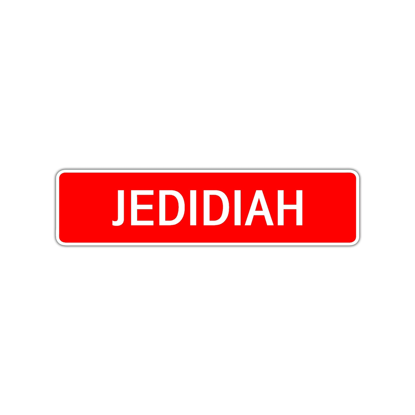 Jedidiah Street Sign Children Name Room Plate