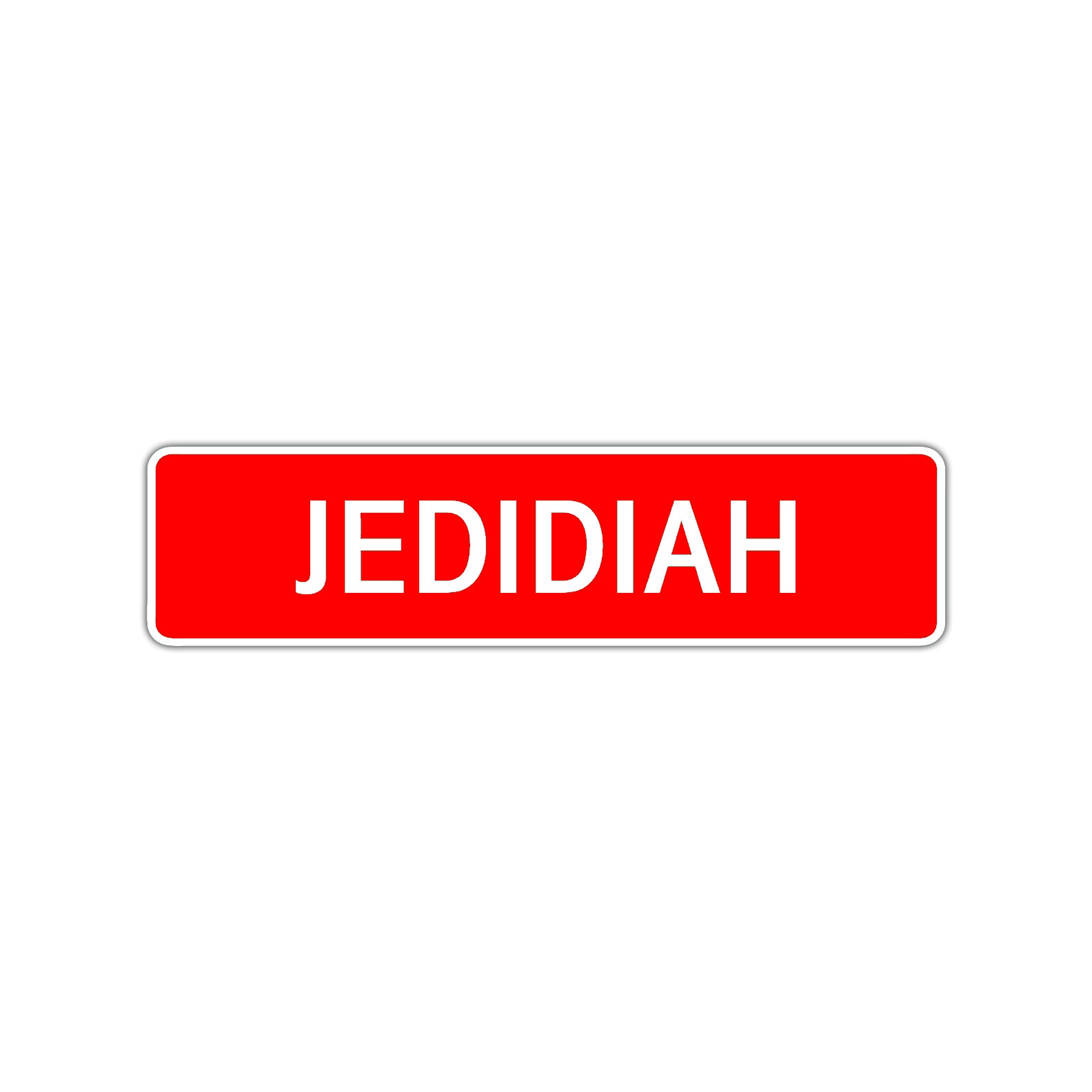 Jedidiah Street Sign Children Name Room Plate