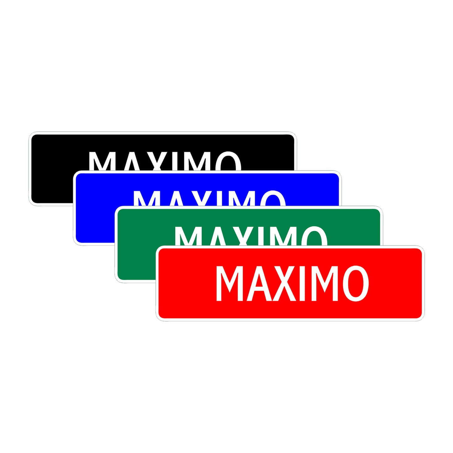 Maximo Street Sign Children Name Room Plate