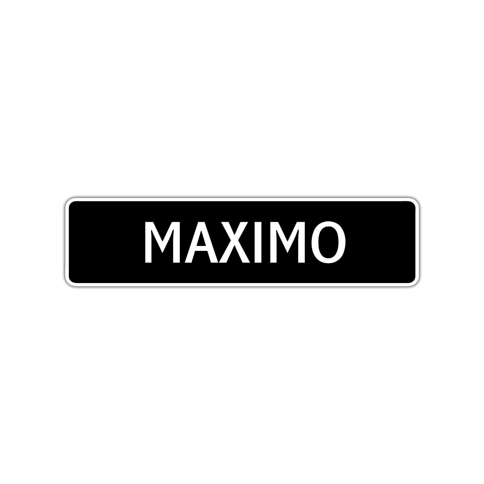 Maximo Street Sign Children Name Room Plate