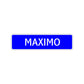 Maximo Street Sign Children Name Room Plate