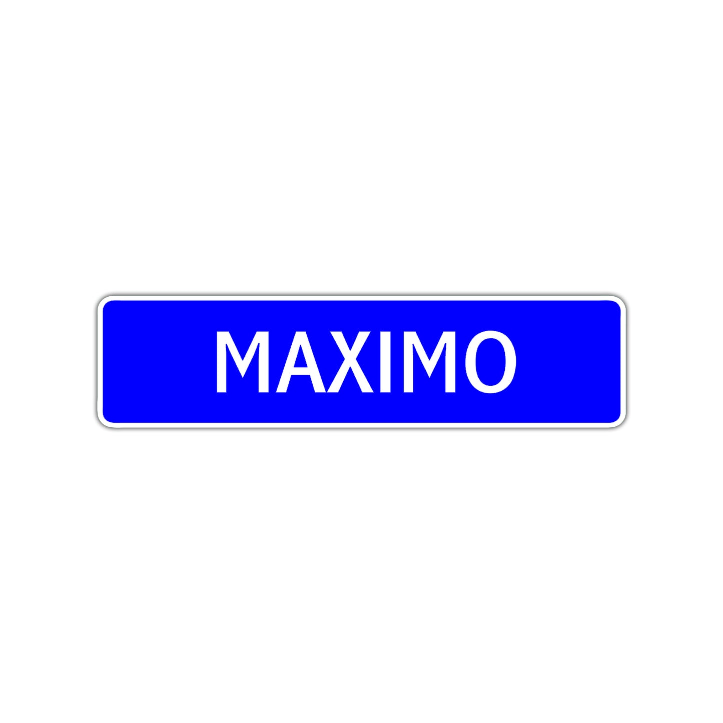 Maximo Street Sign Children Name Room Plate