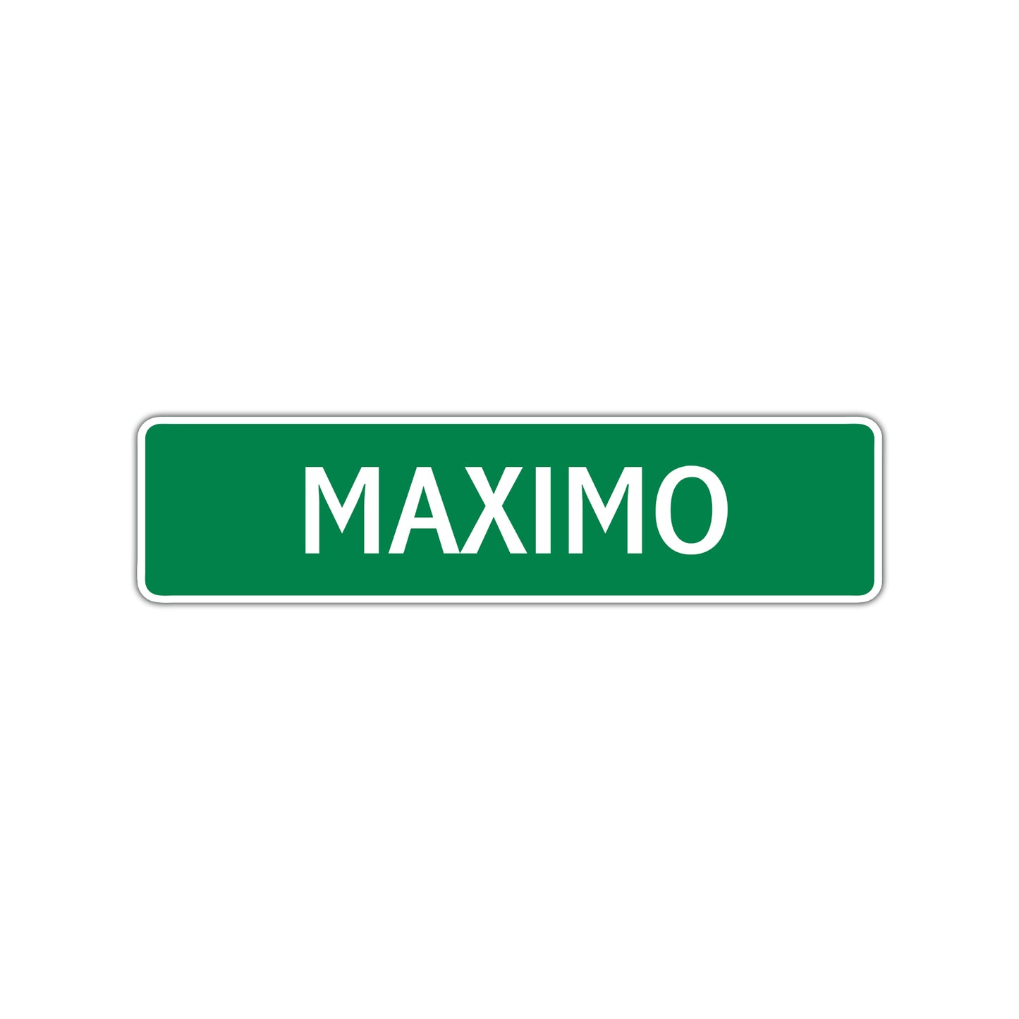 Maximo Street Sign Children Name Room Plate