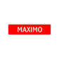 Maximo Street Sign Children Name Room Plate