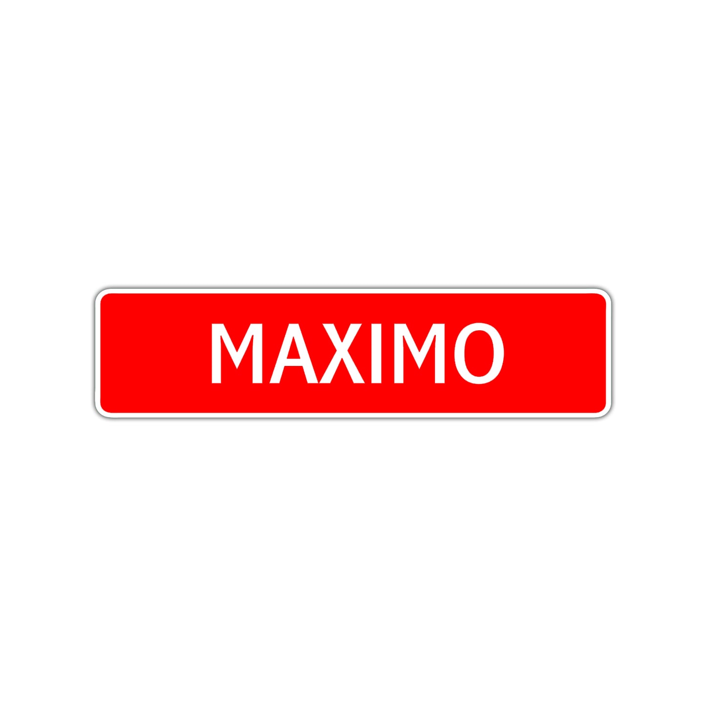 Maximo Street Sign Children Name Room Plate