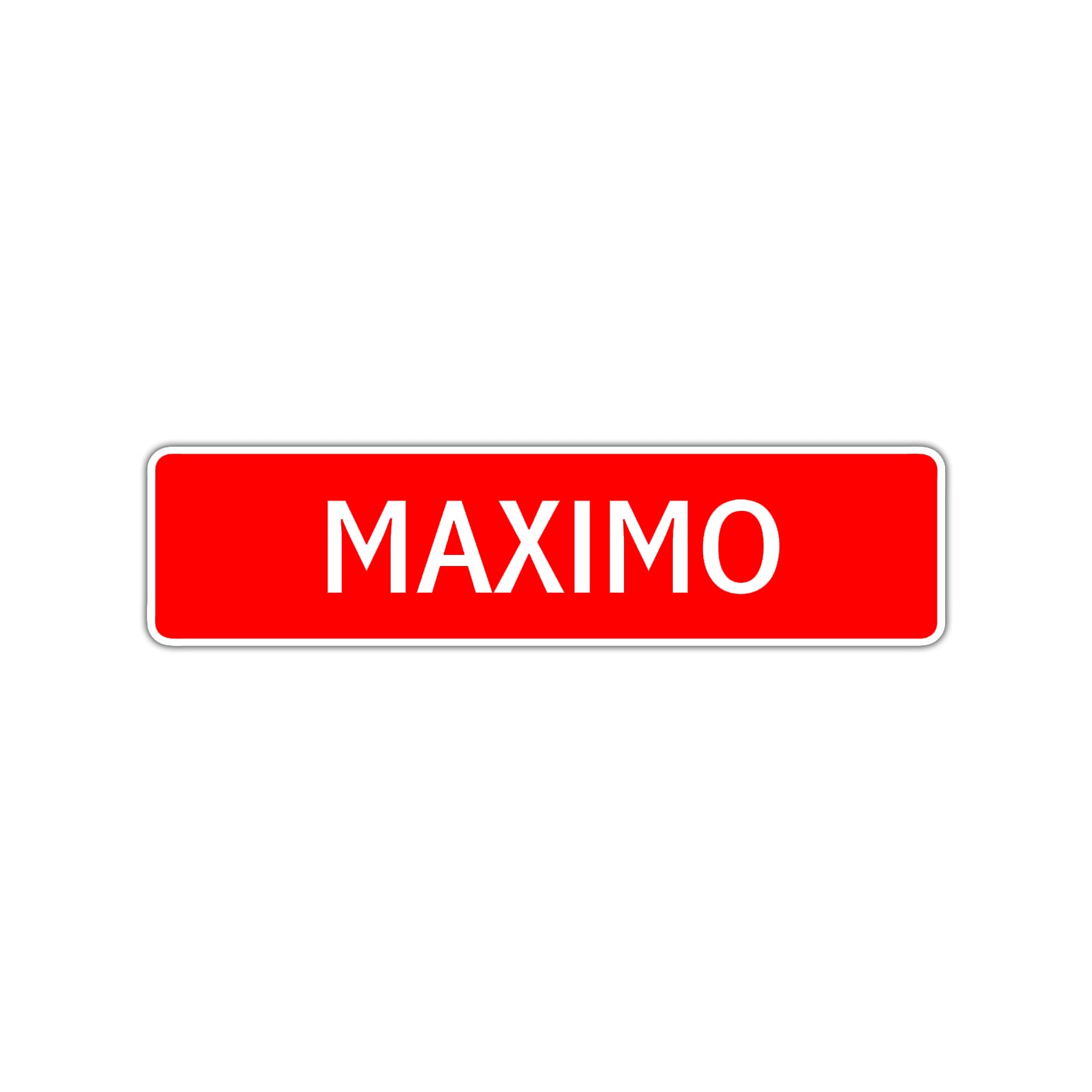 Maximo Street Sign Children Name Room Plate